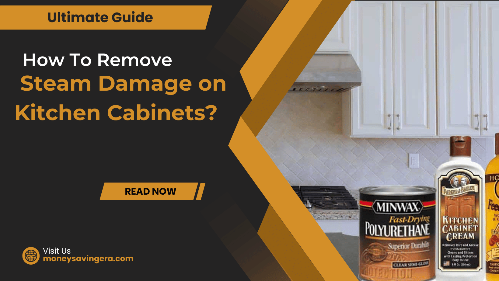 How To Remove Steam Damage on Kitchen Cabinets?